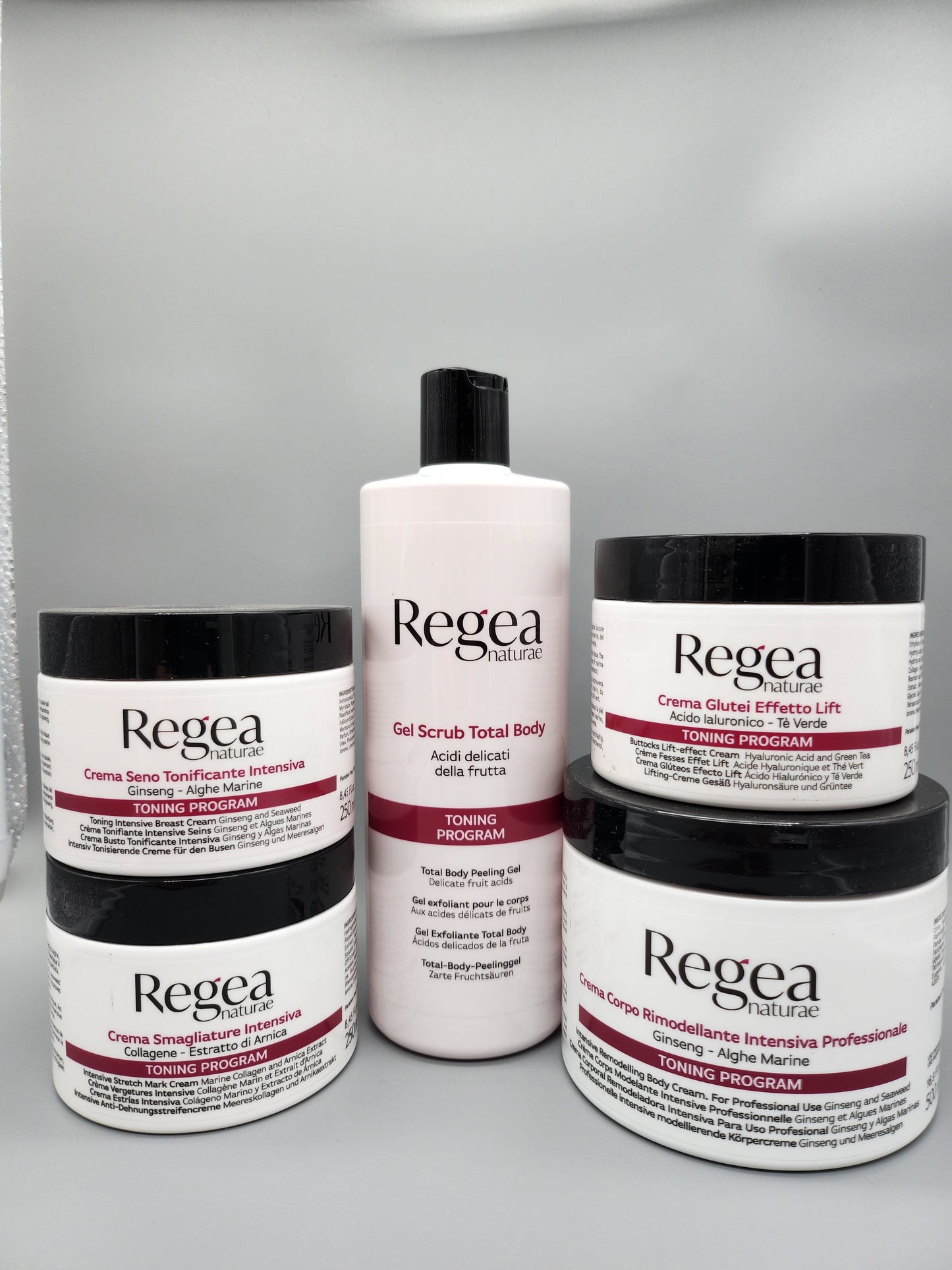 Crema Glutei Effetto Lift 250ml regea, per tonificare e reidratare.