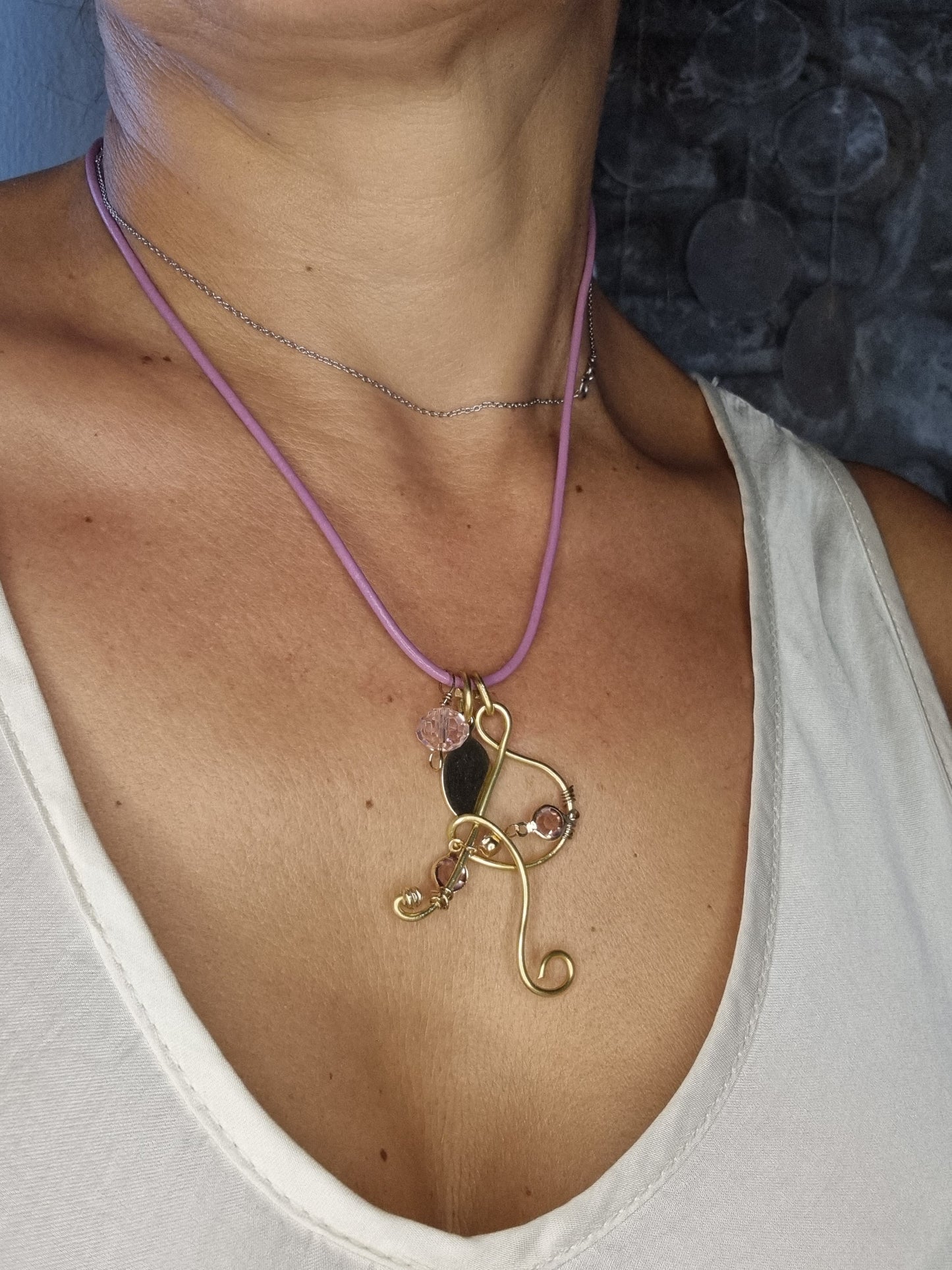 COLLANA con lettera  R